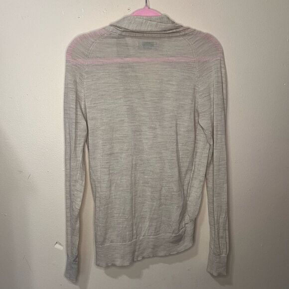All Saints Rola Twist Jumper Merino Wool Sweater in Oatmeal Size M - Picture 3 of 7